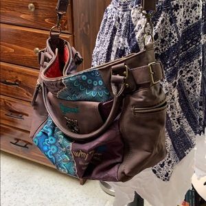 Desigual Patterned Messenger Bag